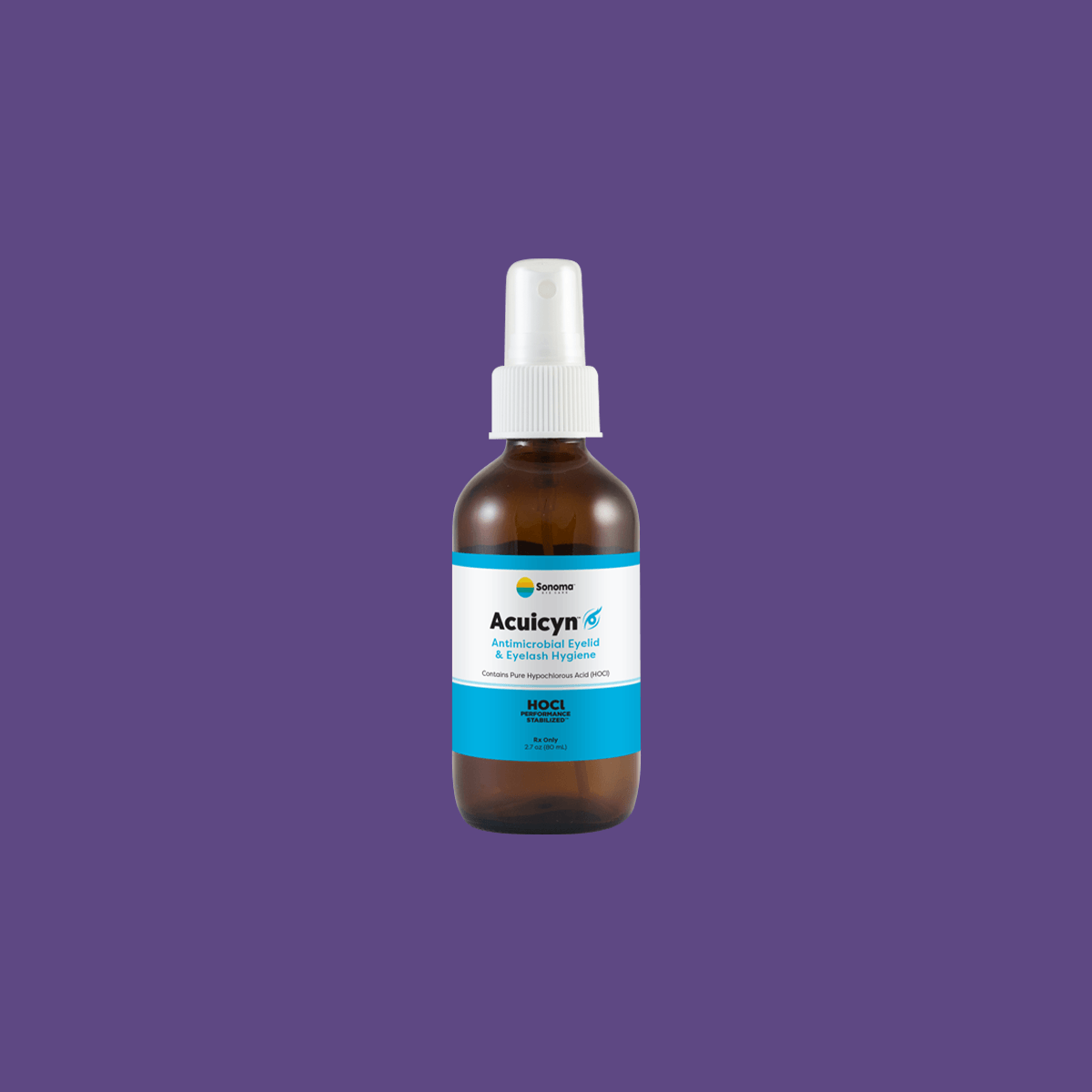 Acuicyn Antimicrobial Eyelid & Eyelash Hygiene - Hypochlorous Solution - Dry Eye Treatment