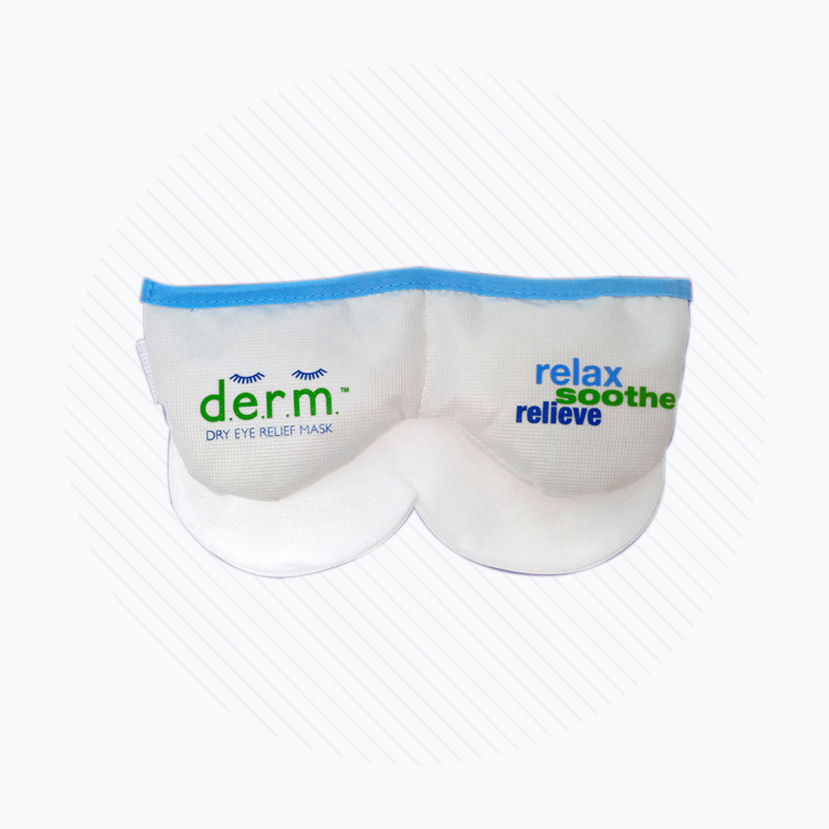 EyeEco D.E.R.M. Dry Eye mask for Mild Relief, with 100 Cotton LIners Bundle - Dry Eye Treatment