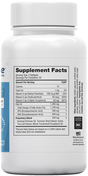 EyePromise Ez Tears Eye Vitamin – Dry Eye - 30 day Supply (60ct Bottle) product image