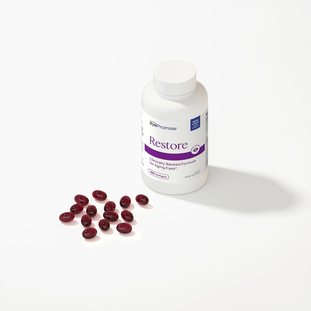 EyePromise Restore - 60 Softgel with Lutein, Vitamin C, Vitamin D, Vitamin E, Omega-3 Fish Oil, and Zeaxanthin product image