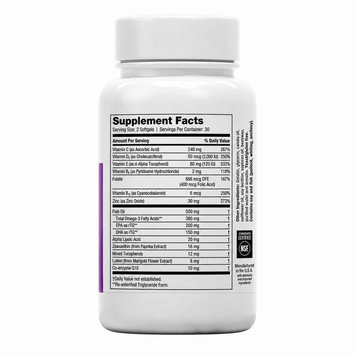 EyePromise Restore - 60 Softgel with Lutein, Vitamin C, Vitamin D, Vitamin E, Omega-3 Fish Oil, and Zeaxanthin product image