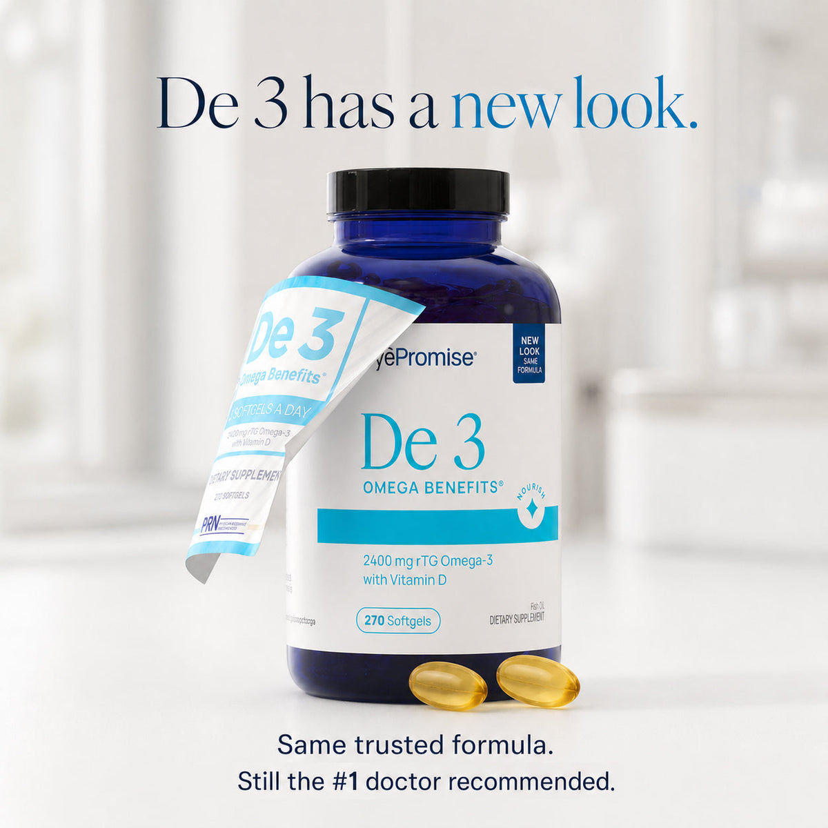 EyePromise DE3 Omega Benefits (90/180/270ct. 1-3 Month Supply) product image