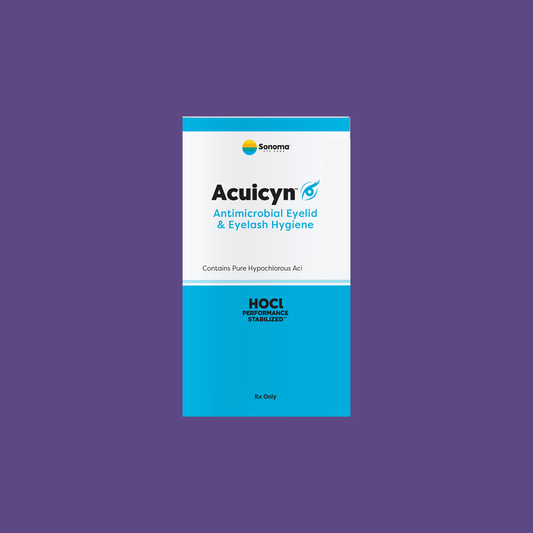 Acuicyn Antimicrobial Eyelid & Eyelash Hygiene - Hypochlorous Solution - Dry Eye Treatment
