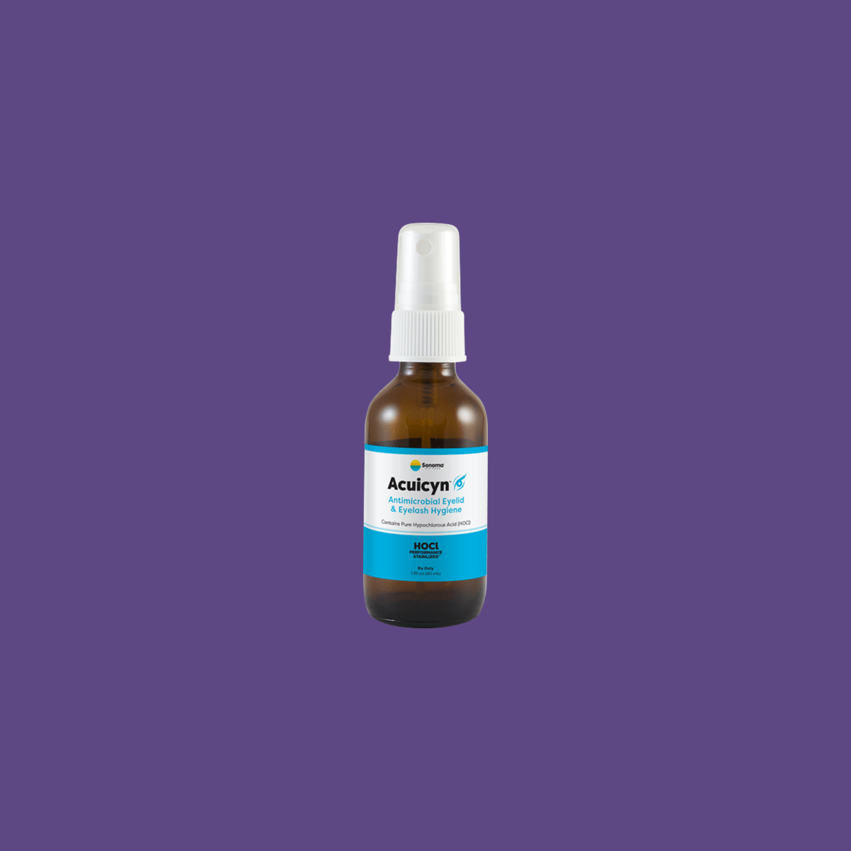 Acuicyn Antimicrobial Eyelid & Eyelash Hygiene - Hypochlorous Solution - Dry Eye Treatment