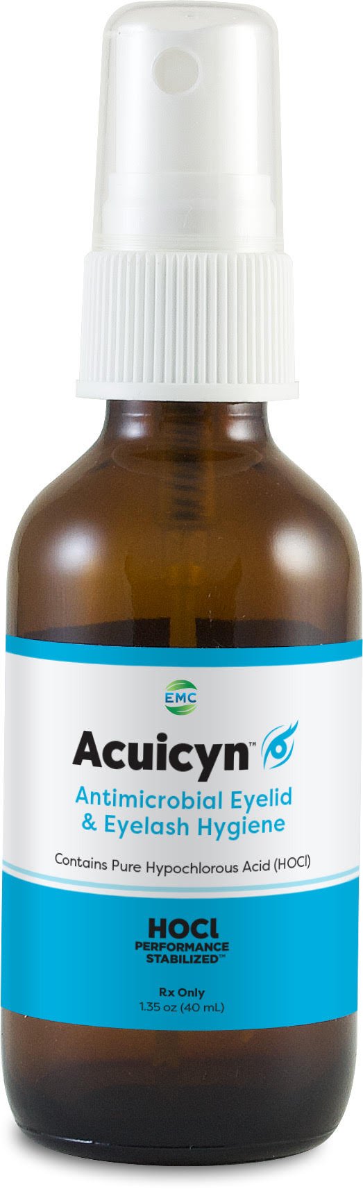 Acuicyn Antimicrobial Eyelid & Eyelash Hygiene - Hypochlorous Solution - Dry Eye Treatment