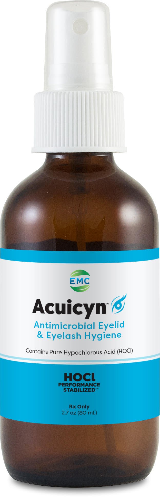 Acuicyn Antimicrobial Eyelid & Eyelash Hygiene - Hypochlorous Solution - Dry Eye Treatment