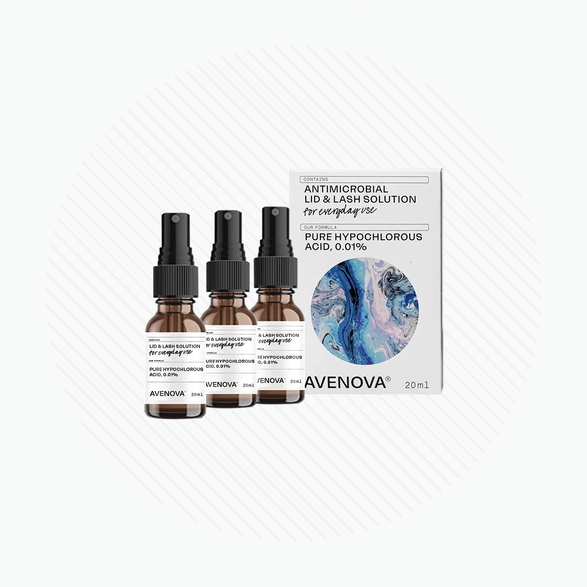 Avenova OTC Antimicrobial Spray Solution 3 Pack - Dry Eye Treatment