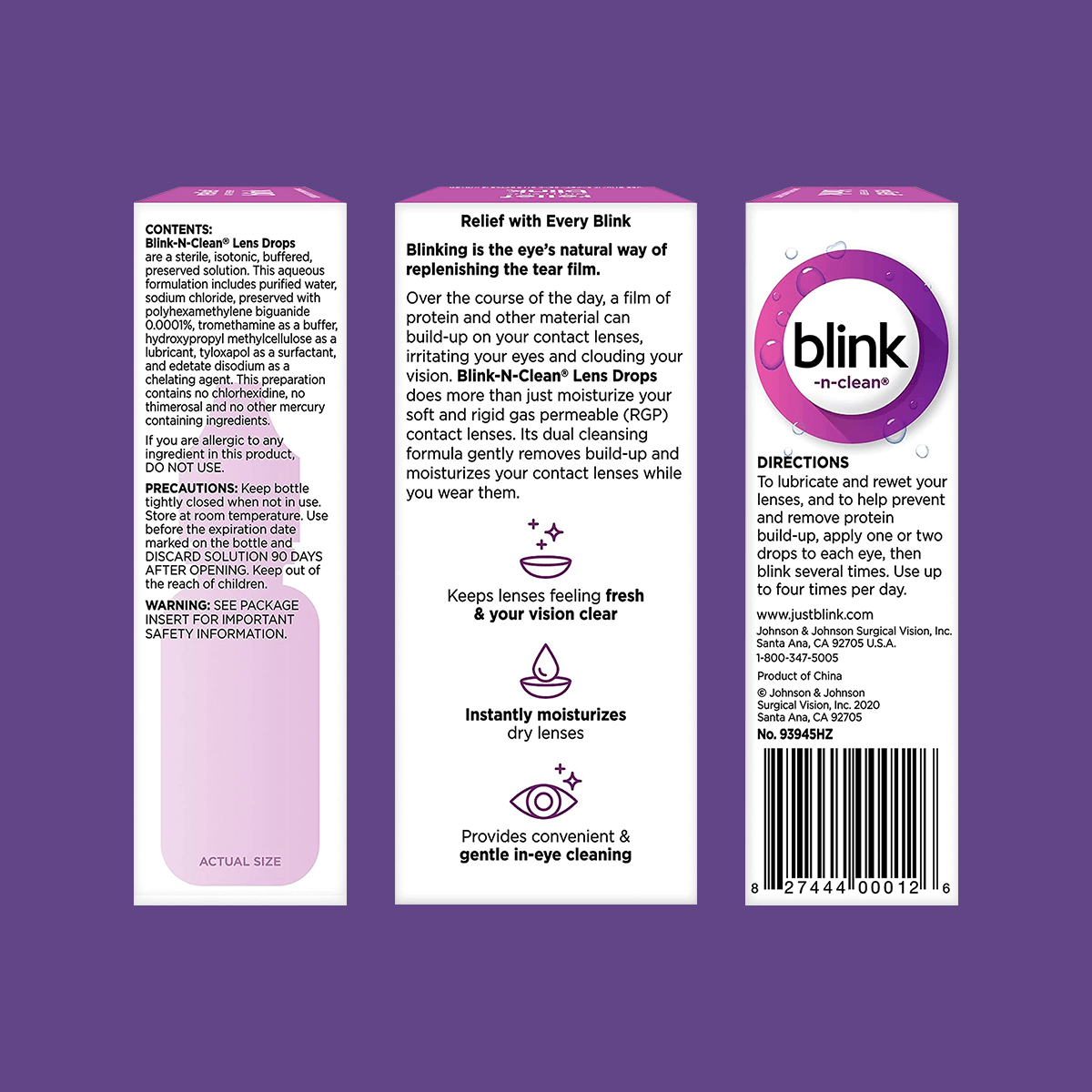 Blink-N-Clean Lens Drops (15ml) - Dry Eye Treatment