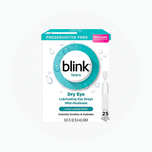 Blink Tears Preservative Free Lubricating Eye Drops (25 Count) - Dry Eye Treatment