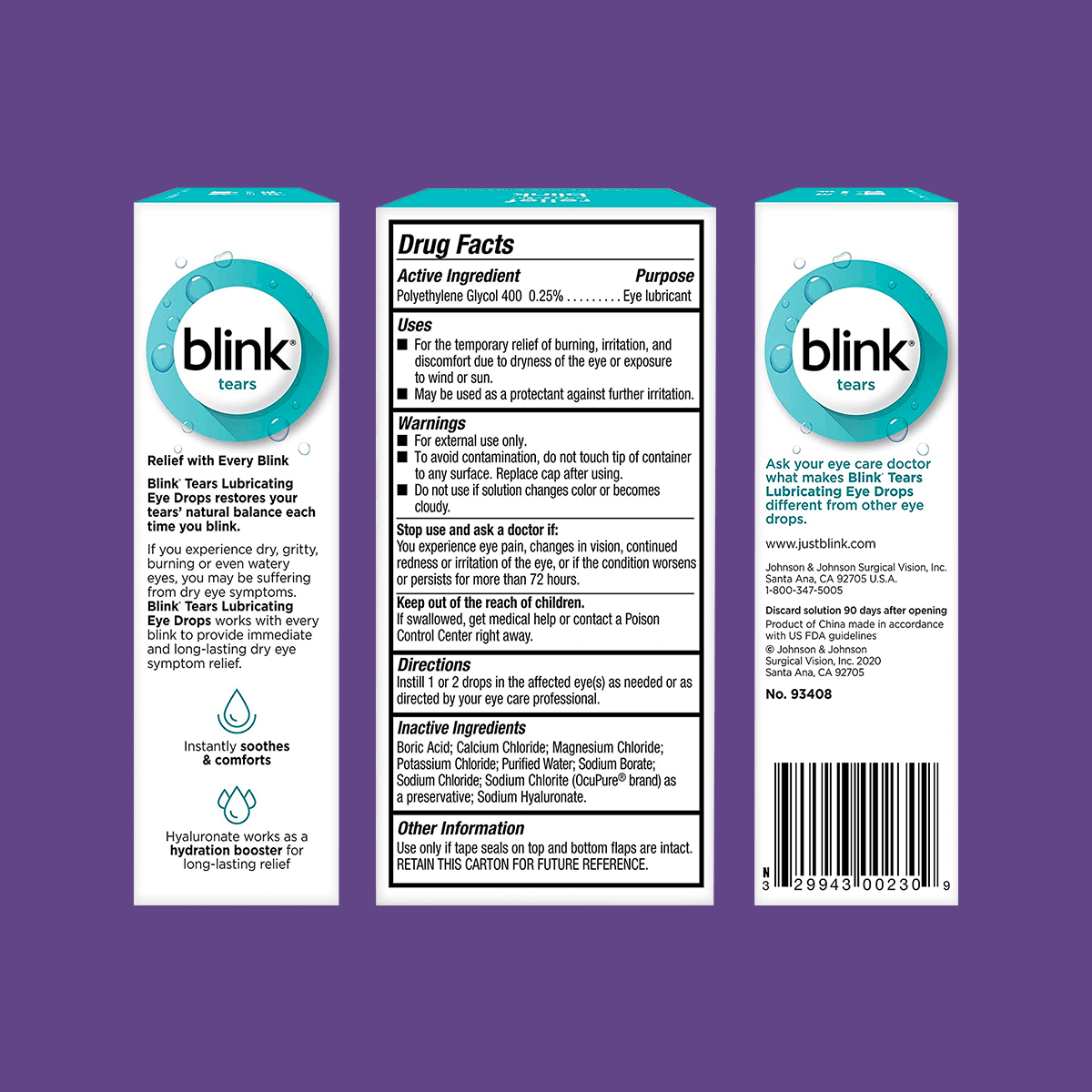 Blink Tears Lubricating Eye Drops - Dry Eye Treatment