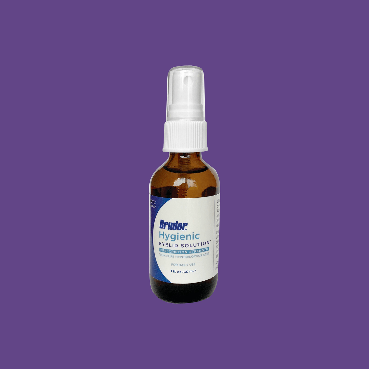 Bruder Hypochlorous Hygienic Eyelid Solution (1oz & 2oz bottles) - Dry Eye Treatment