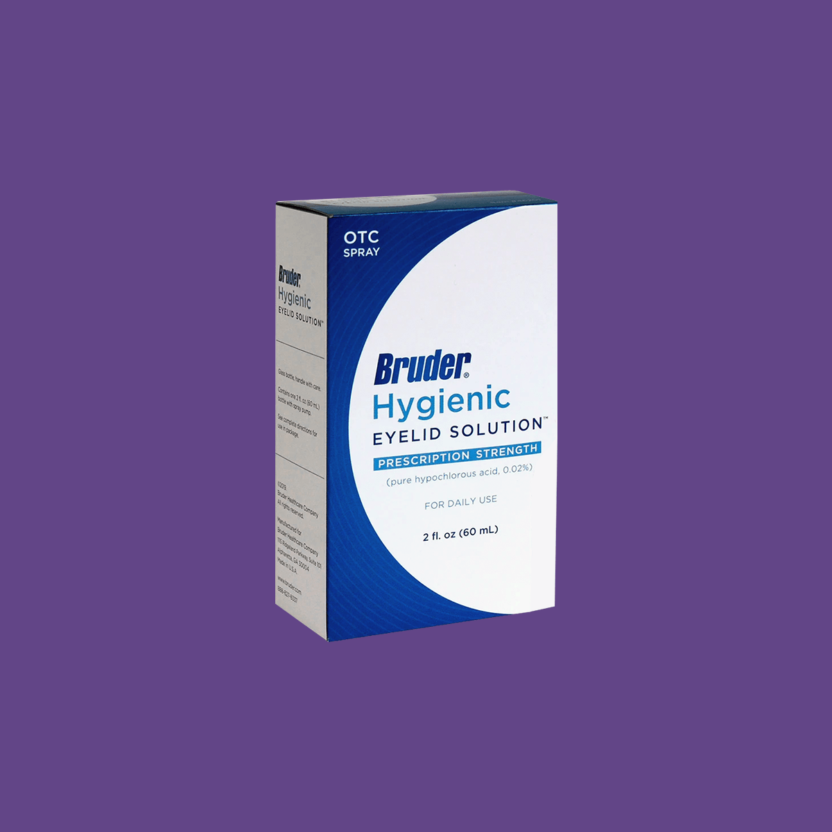 Bruder Hypochlorous Hygienic Eyelid Solution (1oz & 2oz bottles) - Dry Eye Treatment