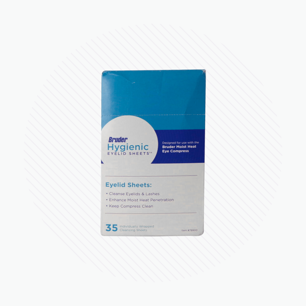Bruder Hygienic Eyelid Sheets 35 Count Box (Used with Bruder Mask) - Dry Eye Treatment
