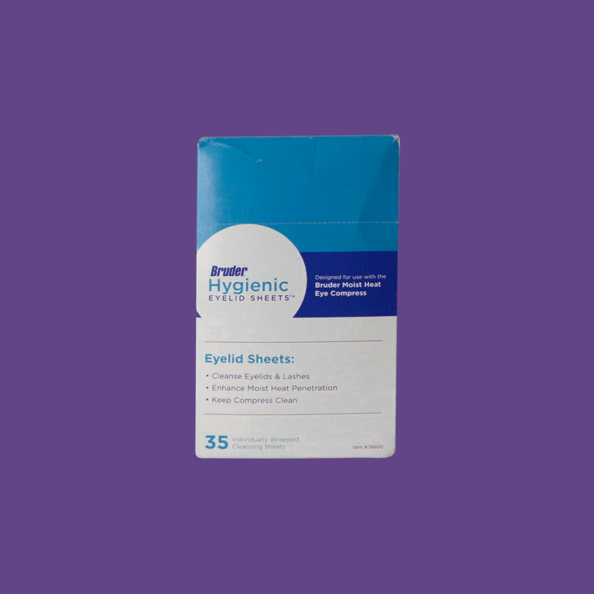 Bruder Hygienic Eyelid Sheets 35 Count Box (Used with Bruder Mask) - Dry Eye Treatment