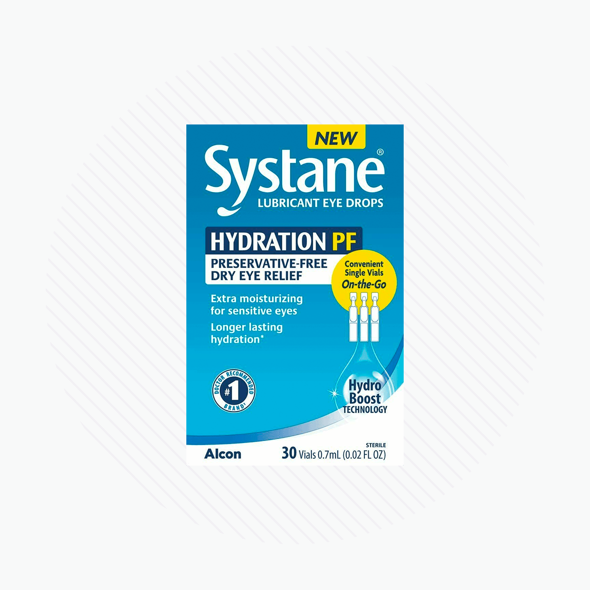 Alcon Systane Hydration Preservative-Free Lubricant Eye Drops 30ct Vials, 30 Count - Dry Eye Treatment