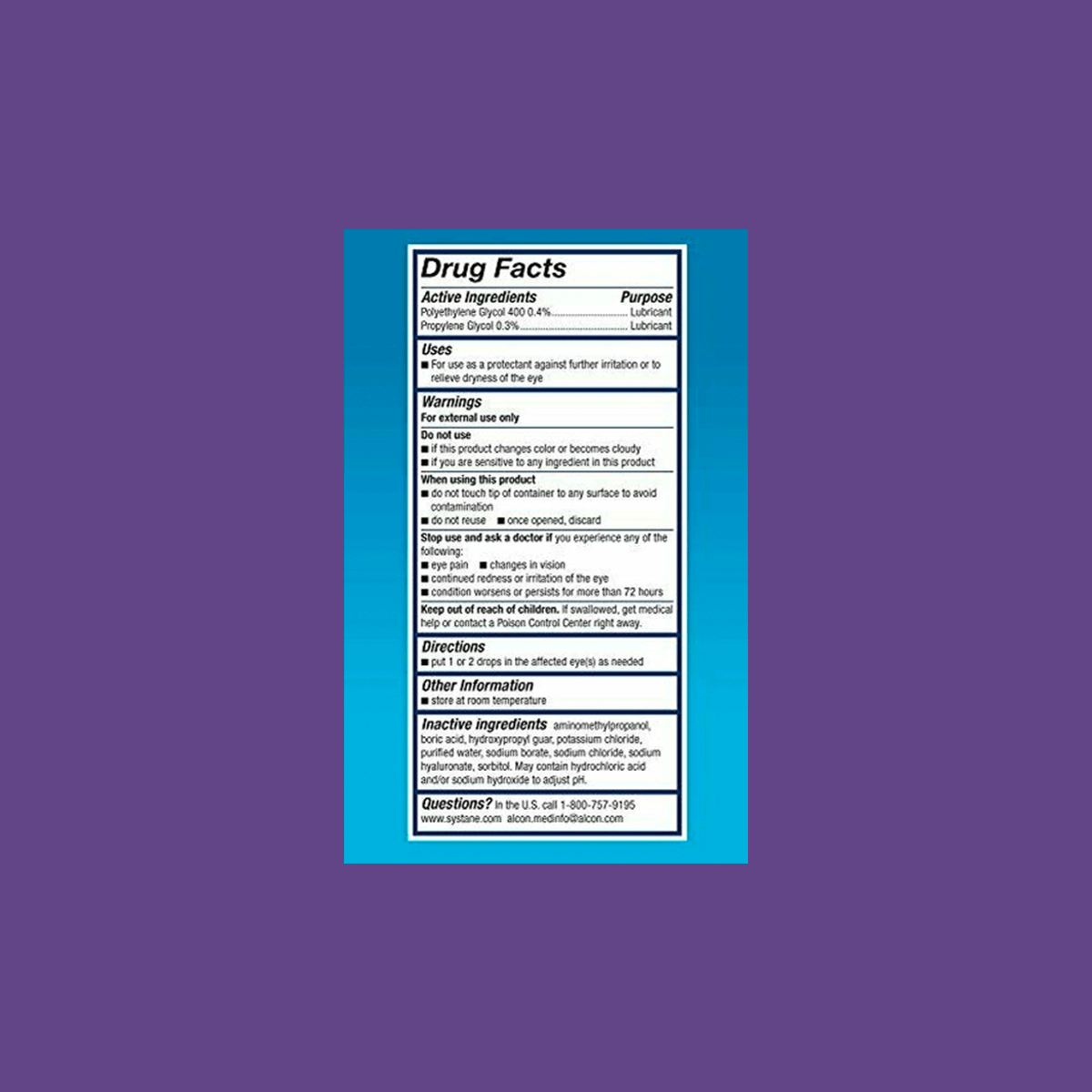 Alcon Systane Hydration Preservative-Free Lubricant Eye Drops 30ct Vials, 30 Count - Dry Eye Treatment